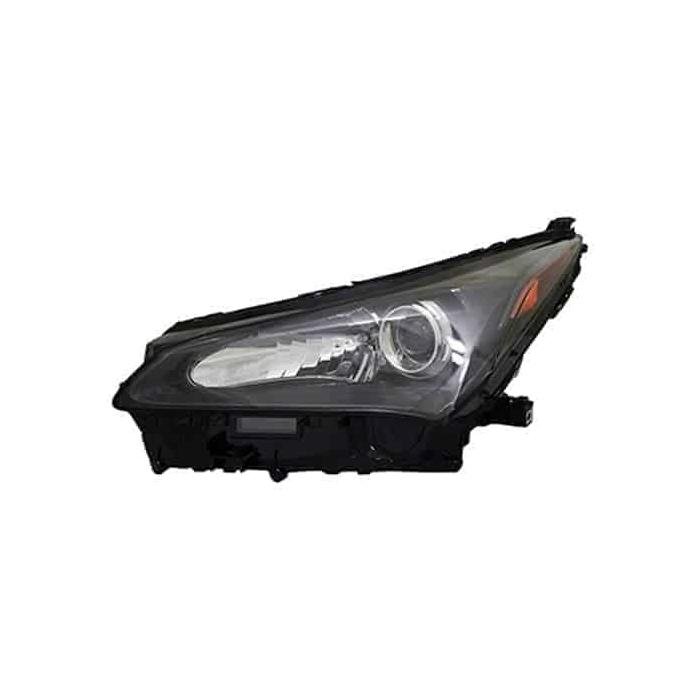 Front Left HeadLamp Halogen/LED Lens and Housing Includes Internal LED Controller