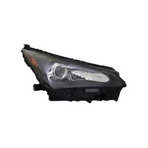 Front Right HeadLamp Halogen Lens and Housing without F-Sport Requires External Controller