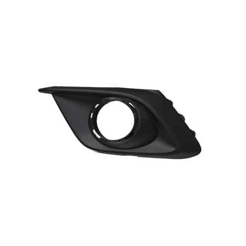 Front Left Bumper Cover Fog Lamp Bezel Matte-Black for use with Chrome Trim Ring