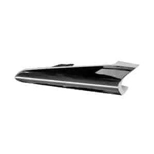 Front Left Bumper Cover Fog Light Trim Chrome Plastic