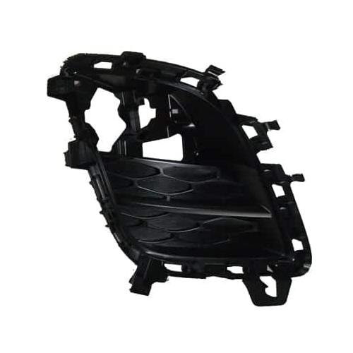 Front Right Bumper Cover Fog Light Bezel Black for use with Chrome Molding Ring MA1039120