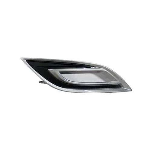 Front Right Bumper Cover Fog Light Bezel Silver and Black