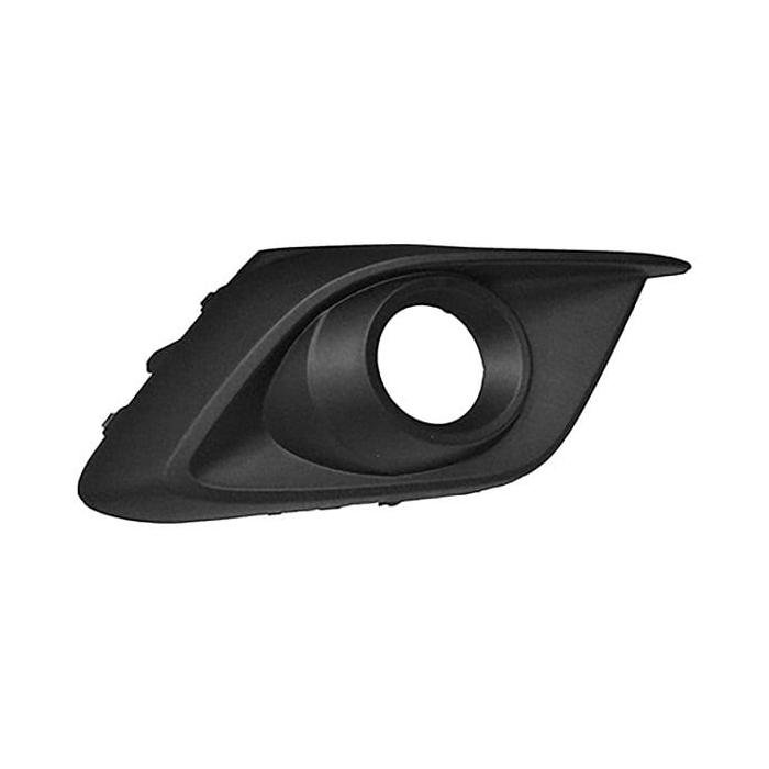 Front Right Bumper Cover Fog Light Cover for Sedan and Hatchback Black
