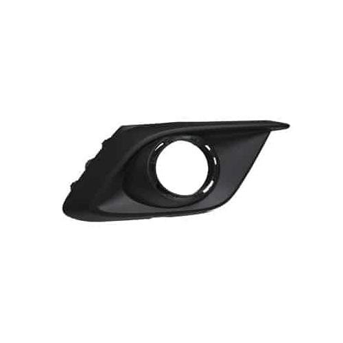 Front Right Bumper Cover Fog Lamp Bezel Matte-Black for use with Chrome Trim Ring