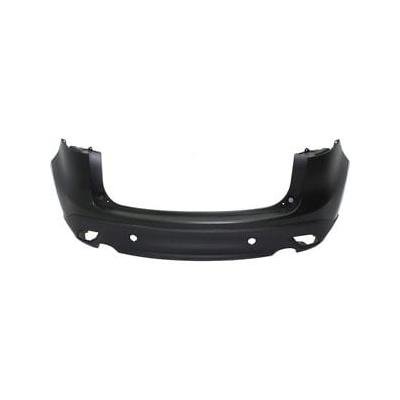 Rear Bumper Cover Primed PTM without Park Assist Holes with Textured Lower Area -CAPA Certified