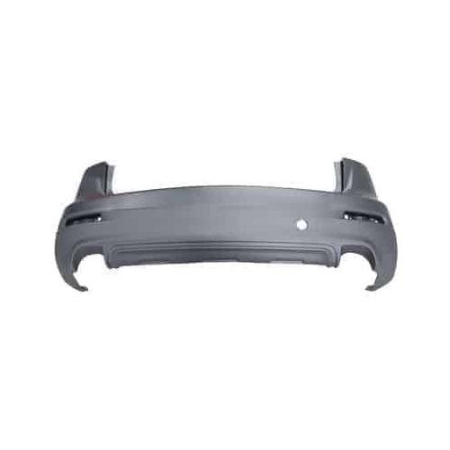 Rear Bumper Cover Primed PTM without Park Assist Holes with Lower Textured Center Area -CAPA Certified