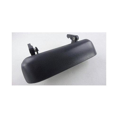 Rear Gate Handle Black without Keyhole Plastic