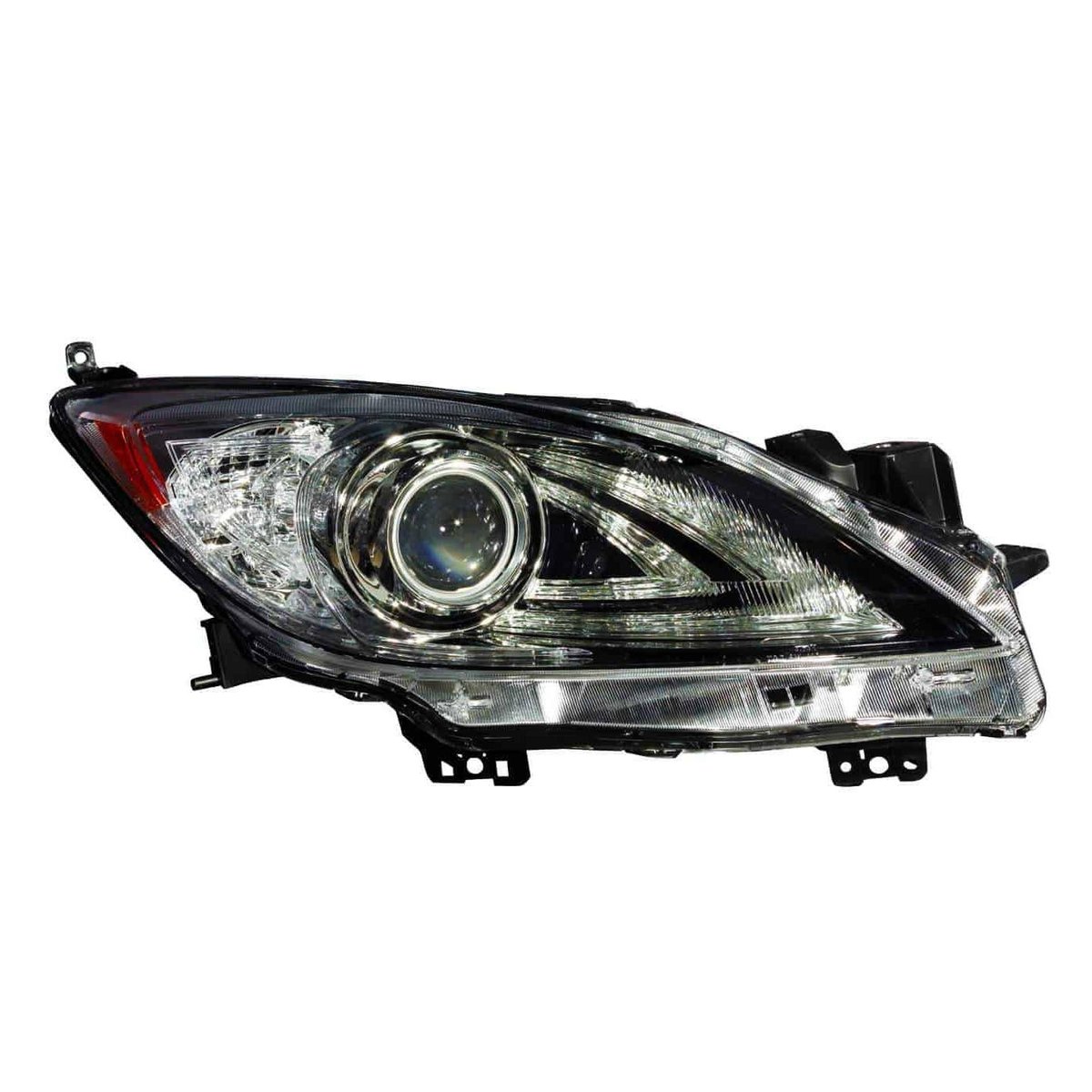 Front Right HeadLamp Lens and Housing HID without Auto Level Control with Daytime Running Lights