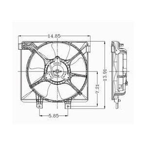 Front Condenser Fan Assembly 4 Cyl