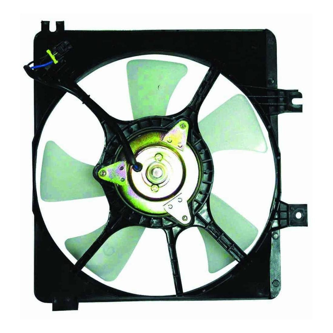 Front Condenser Fan/Motor Assembly with 4 Cyl Engine from 6/13/95