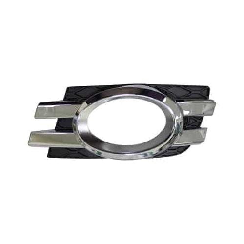 Front Left Bumper Insert X164 Fog Lamp Bezel w/Curve Lighting Chrome/Black