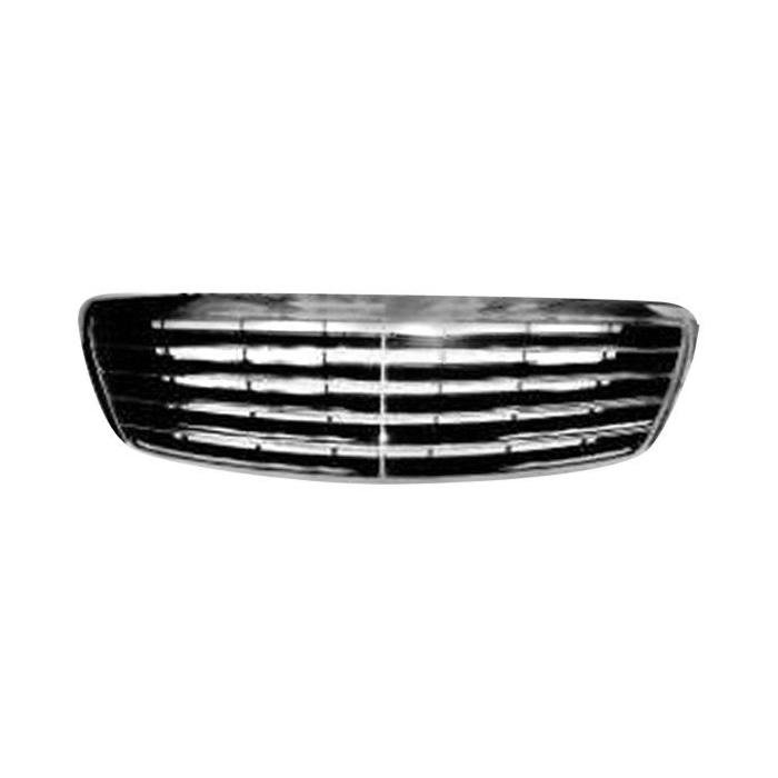 Front Grille w/o Collision Warning System Black & Bright