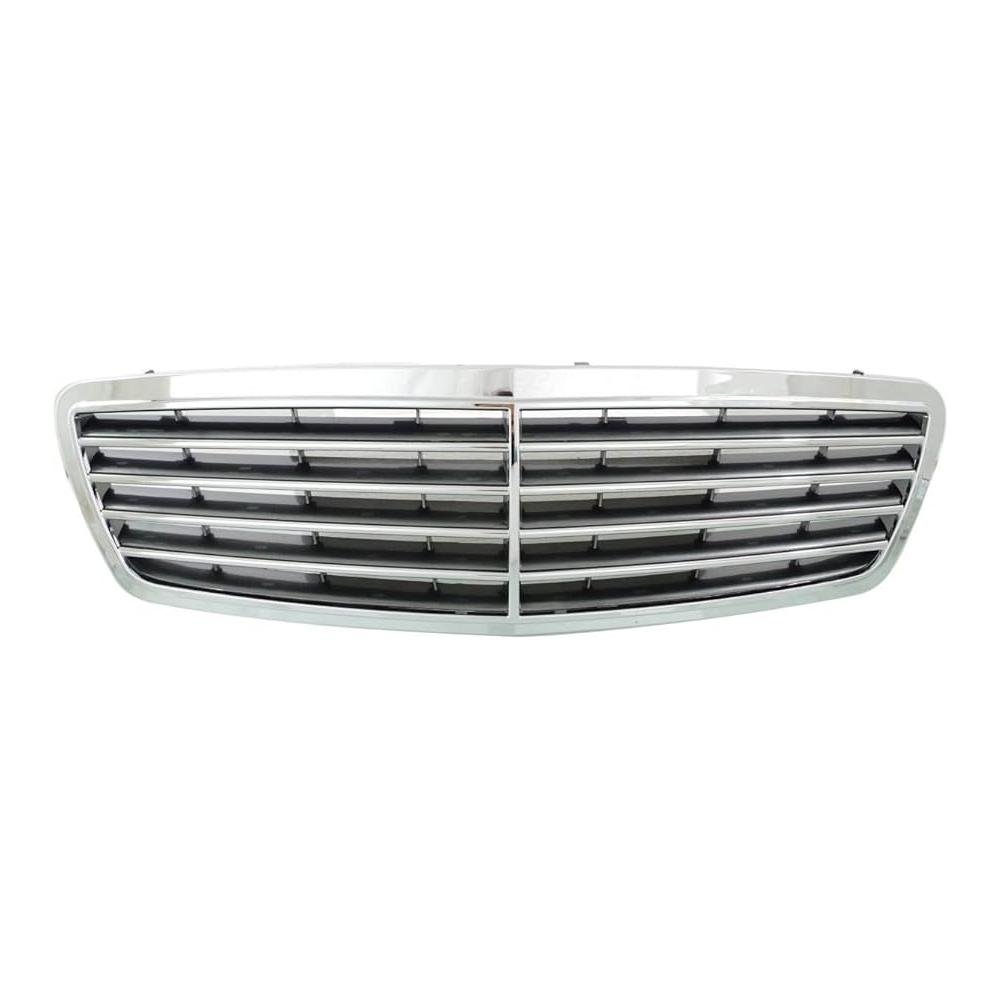 Front Grille w/o Collision Warning System Grey & Bright