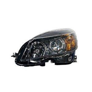 Front Left HeadLamp Composite W204 Halogen Black Bezel