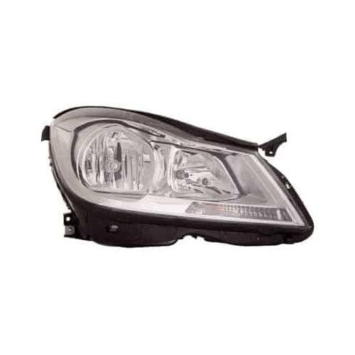 Front Right HeadLamp Composite W204 Sedan w/o Cornering Lamps Chrome