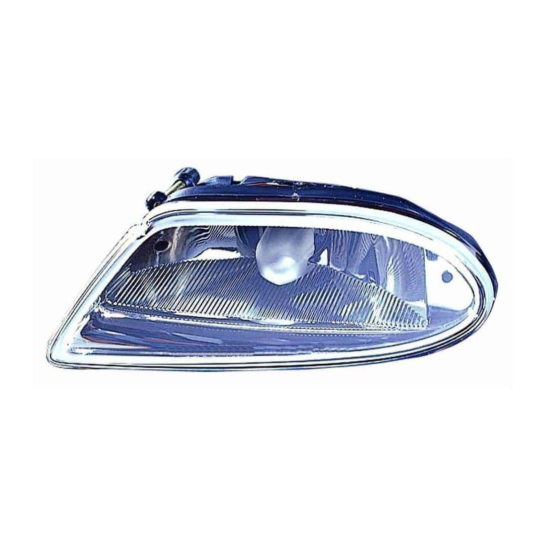 Front Left Bumper Fog Lamp Rectangular Design w/o Sport