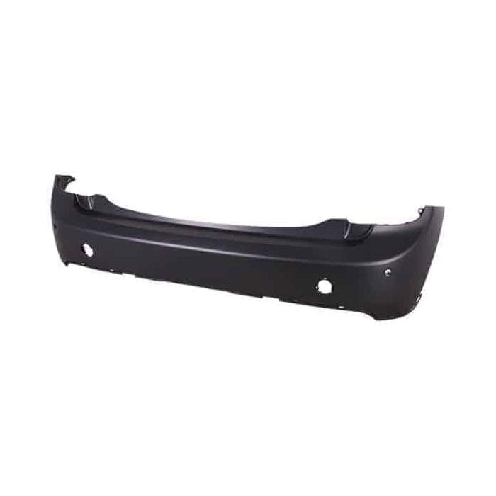 Rear Bumper Cover Fits Four Door HardTop Hatchback Base Models With Park Assist Sensor Holes Primed PTM -CAPA Certified