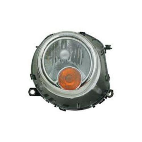 Front Left HeadLamp Composite Halogen Assembly with Yellow Signal without Black Surround without Auto Adjust Headlamps for Convertible and Hatchback Models