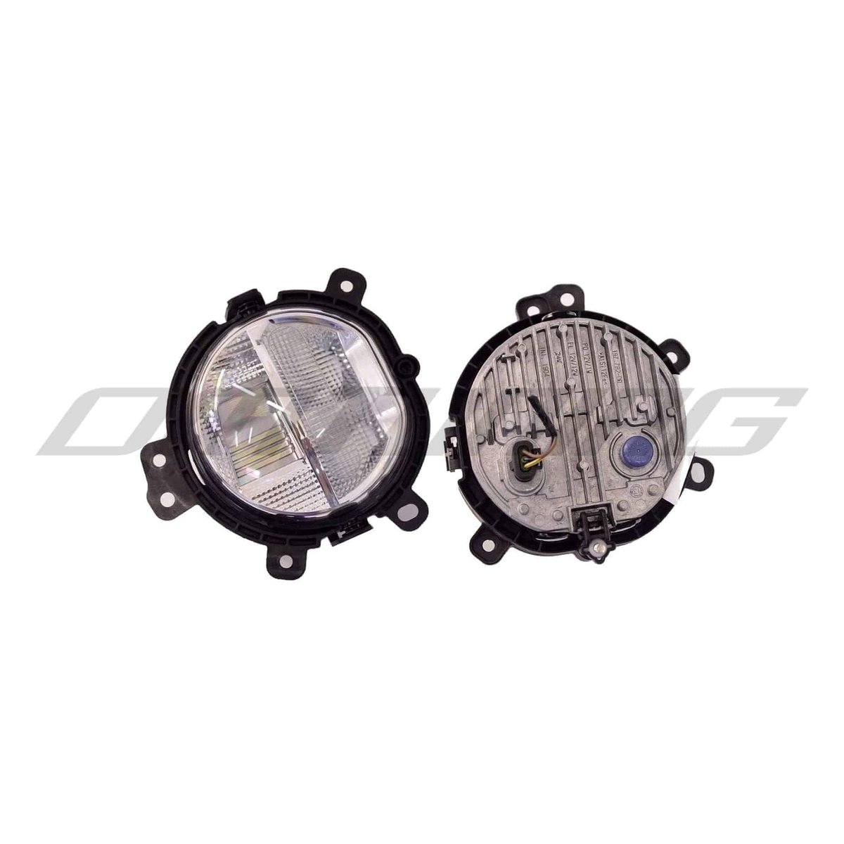 Front Left Bumper Fog Lamp LED Assembly with LED Daytime Running Lamps for Vehicles with LED Headlamps for Hatchback Models