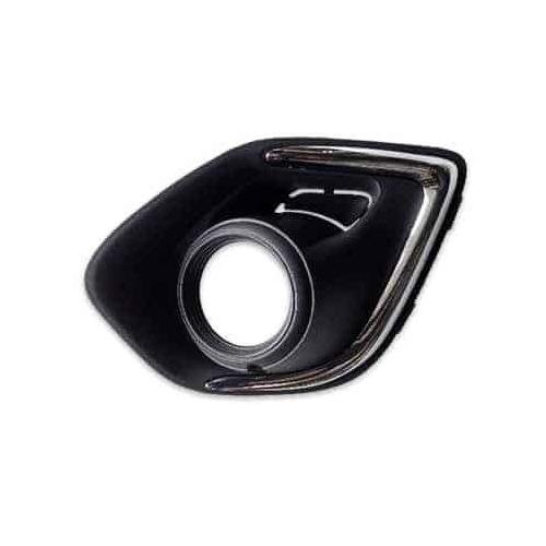 Front Left Bumper Fog Light Bezel With Chrome Trim Ring