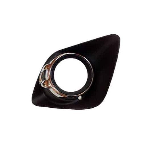 Front Right Bumper Fog Light Bezel With Chrome Trim Ring