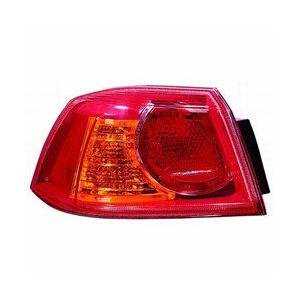 Rear Left Tail Lamp Outer Assembly With Red Bezel