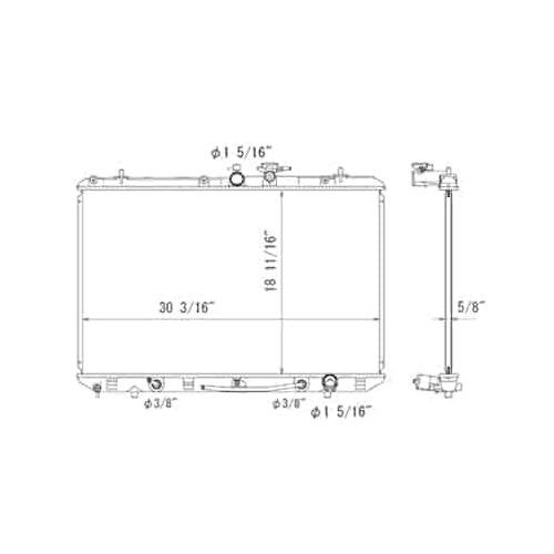 Front Radiator 2010-2013 Toyota Highlander