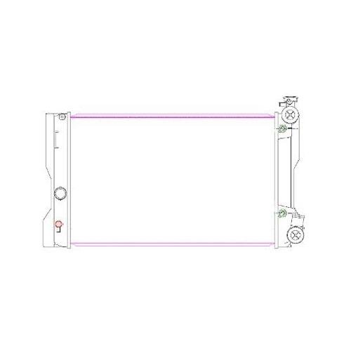 Front Radiator for Models with 2.4L L4 Built In North American with 27.5 Inch Top Mount Width Plastic and Aluminum