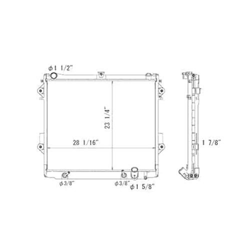 Front Radiator 2008-2010 Toyota Land Cruiser