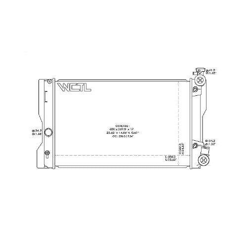Front Radiator 2009-2013 Toyota Corolla