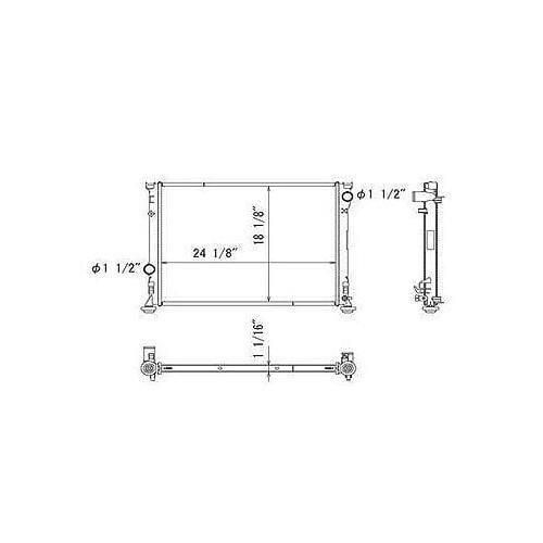 Front Radiator 1 inch Core