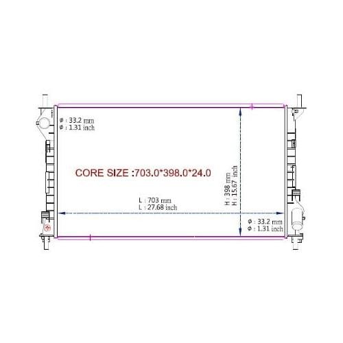 Radiator 2010-2013 Ford Transit Connect