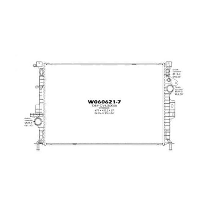 Radiator 2013-2019 Ford Escape