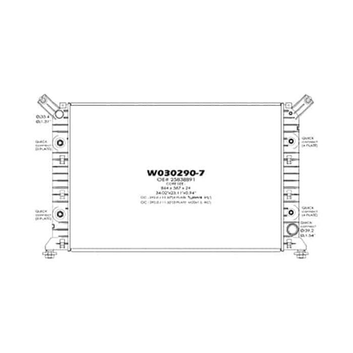 Front Radiator fits Units without Max Tow Package