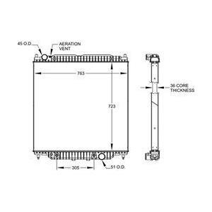 Radiator 2003-2004 Ford F-Series Super Duty Pickup