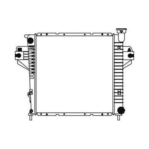 Front Radiator 3.7l V6 with A/C and Manual Transmission