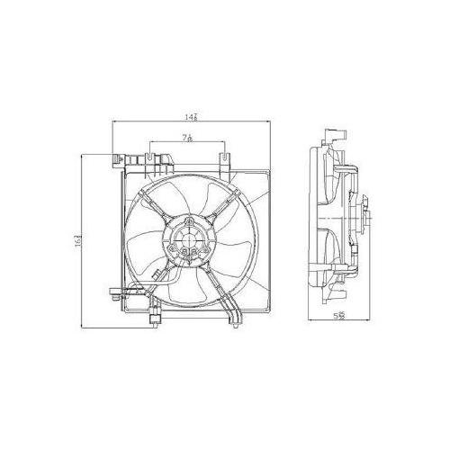 Radiator Fan Assembly 2005-2009 Subaru Legacy