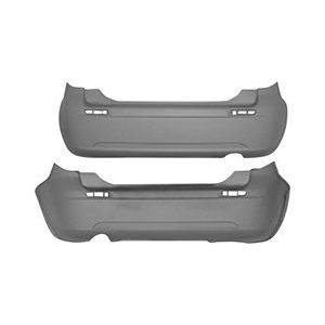 Rear Bumper Cover Primed PTM for Hatchback Models with Wheel Flare Extensions