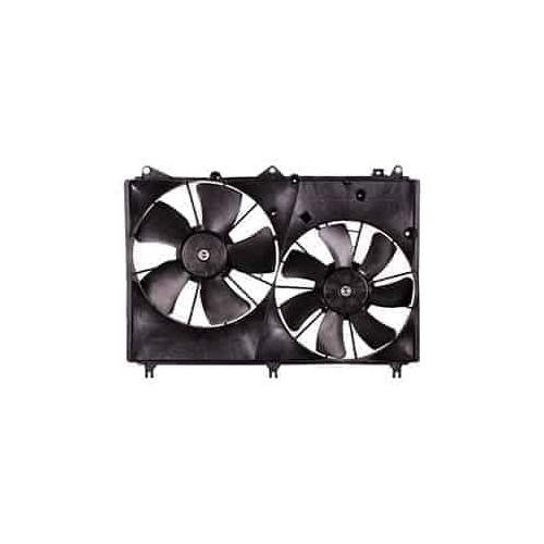 Front Dual Fan Assembly for Models with 2.4L L4 or 3.2L V6 Engines