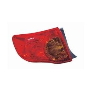 Driver Side Tail Light Assembly 2009-2010 Toyota Corolla