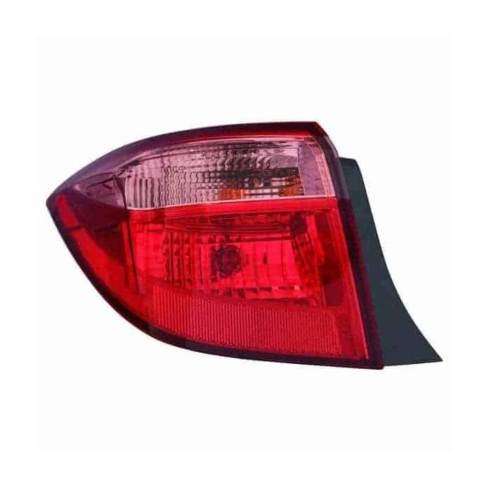 Driver Side Outer Tail Light Assembly 2017-2019 Toyota Corolla
