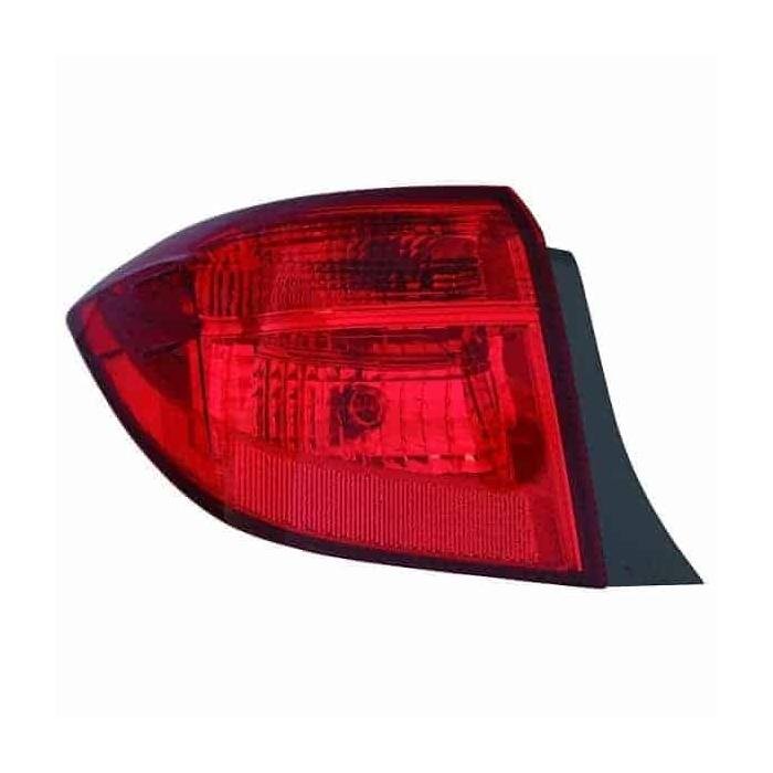 Driver Side Outer Tail Light Assembly 2017-2019 Toyota Corolla