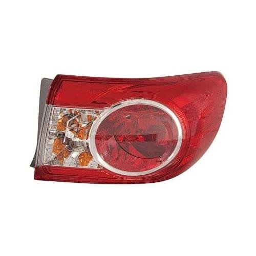 Passenger Side Outer Tail Light Assembly 2011-2013 Toyota Corolla