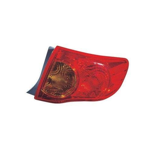 Passenger Side Outer Tail Light Assembly 2009-2010 Toyota Corolla