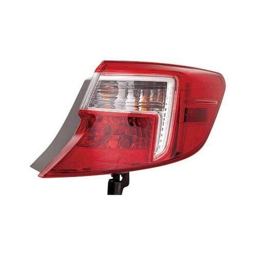 Passenger Side Outer Tail Light Assembly 2012-2014 Toyota Camry Hybrid