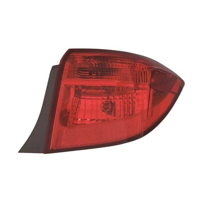 Passenger Side Outer Tail Light Assembly 2017-2019 Toyota Corolla