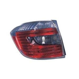 Driver Side Outer Tail Light Lens 2008-2010 Toyota Highlander Hybrid