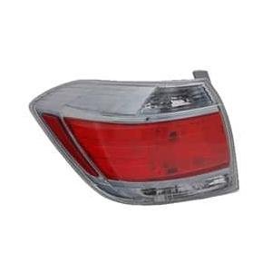 Driver Side Outer Tail Light Lens 2011-2013 Toyota Highlander Hybrid