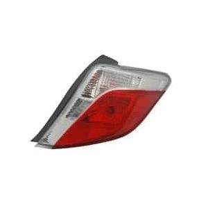 Passenger Side Outer Tail Light Lens 2012-2014 Toyota Yaris Hatchback