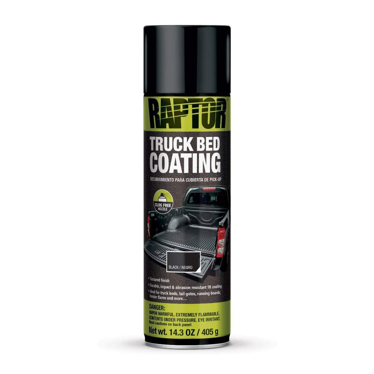 U-Pol Raptor Bed Liner Aerosol Black
